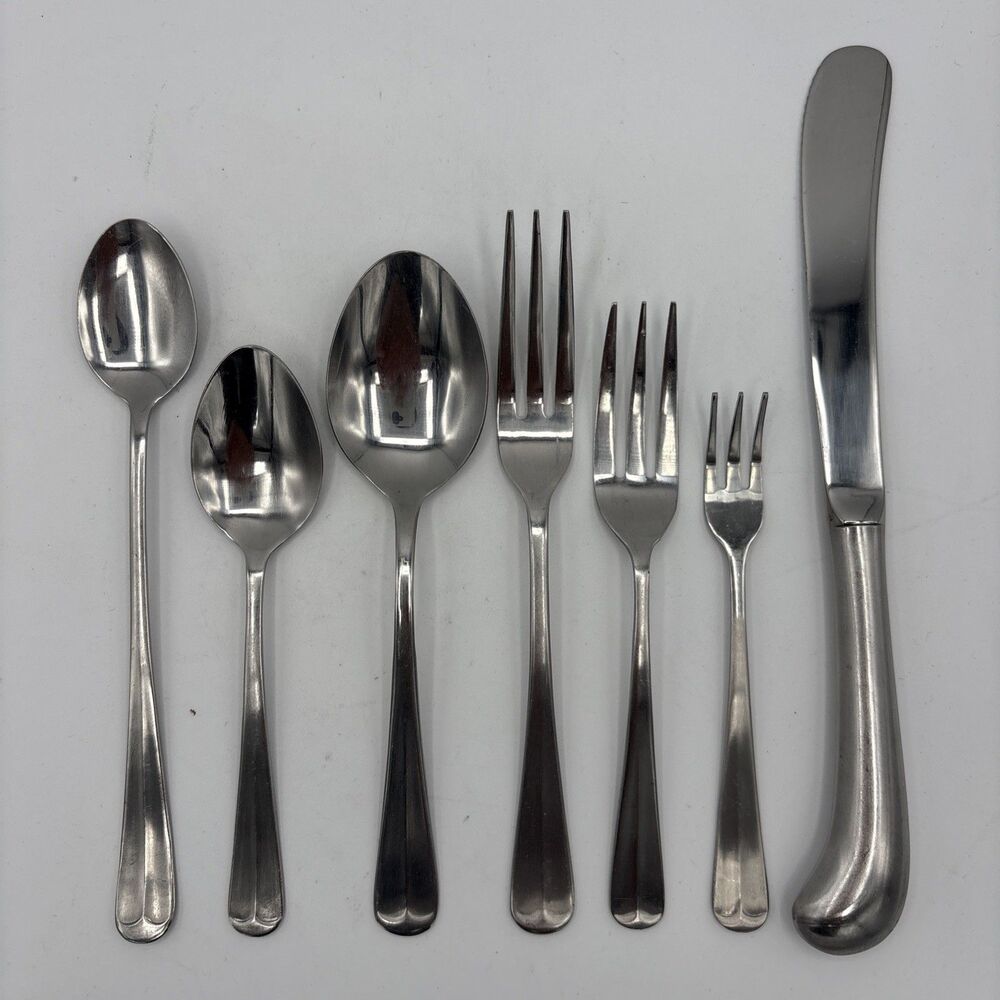 Vintage Barclay Geneva OYSTER BAY Stainless Flatware - 21 PC Lot -Service For 3